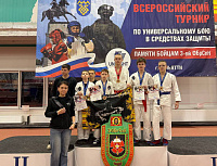 Подольский «Патриот» завоевал 13 наград на Всероссийских соревнованиях по универсальному бою в средствах защиты
